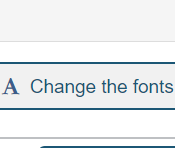 Click the 'Change the fonts' button